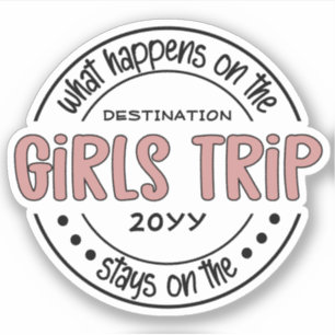 Sticker Que se passe-t-il sur Girls Trip Custom Girls Week