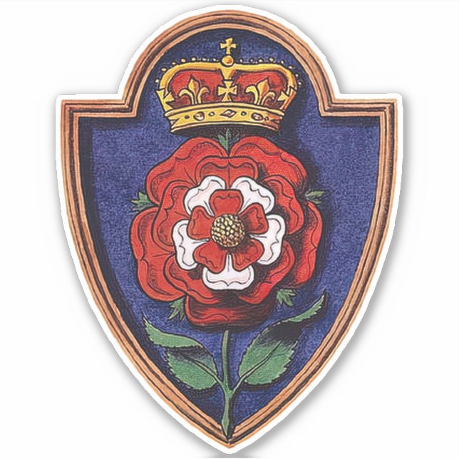 Sticker Queen Catherine Howard Badge royal Tudor Rose (Devant)