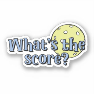 Sticker Quel est le score ?   Pickleball Ball