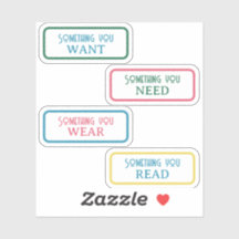 Quelque chose que vous voulez, besoin, porter, lir