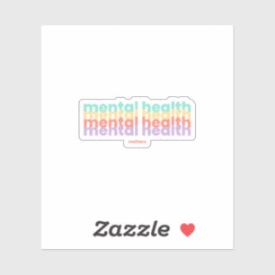 Sticker Questions de santé mentale   Poppins Peach Candy