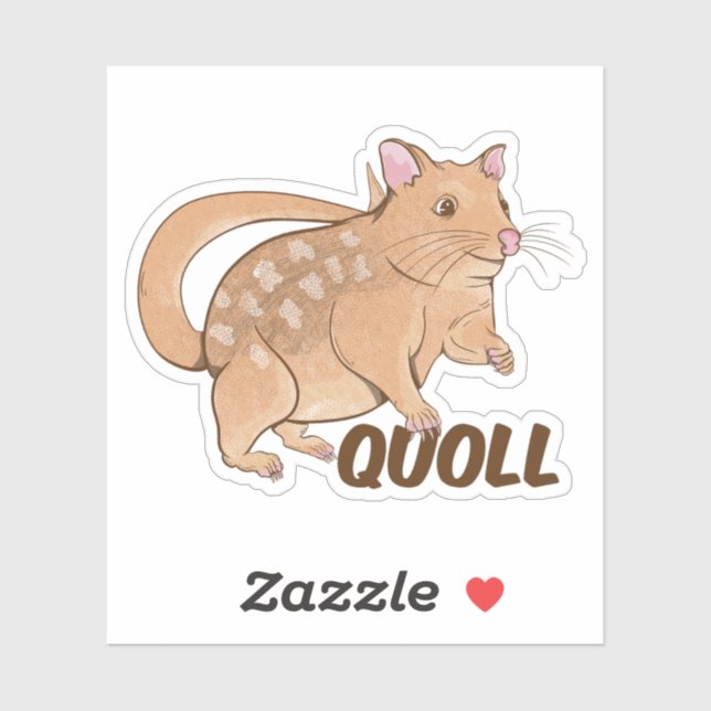 Sticker Quoll Australian Marsupial (Feuille)