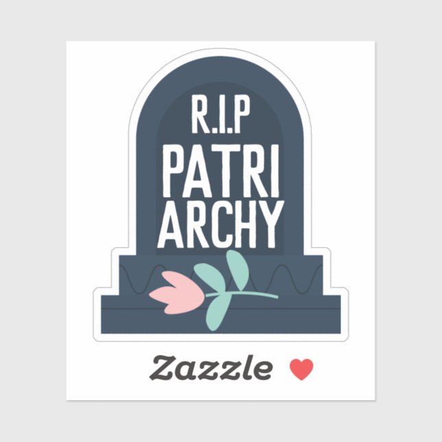 Sticker "R.I.P Patriarchie" Gravestone (Feuille)