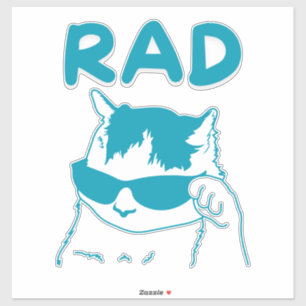 Sticker rad cat
