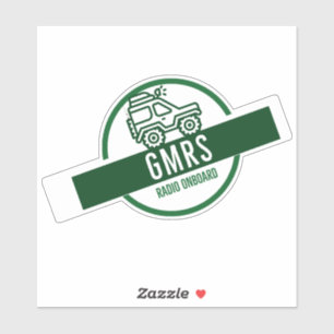 Sticker Radio GMRS à bord