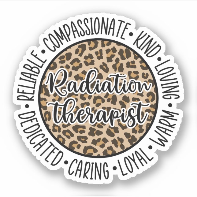 Sticker Radiothérapie, Rad Therapy Grad Cadeau (Devant)