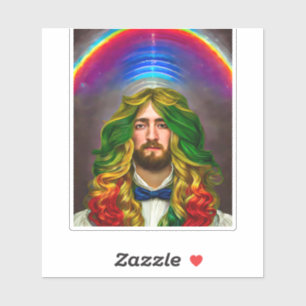 Sticker Rainbow Hair Man Of Love Imaginaire surréaliste LG