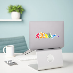 Sticker Rainbow Mickey et ses amis Silhouette