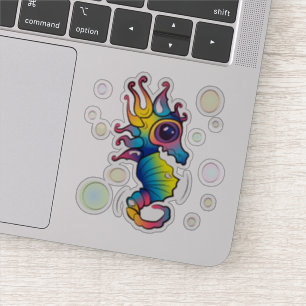 Sticker Rainbow Seahorse