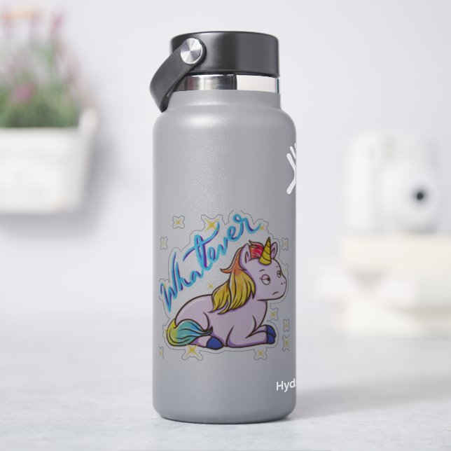 Sticker Rainbow Unicorn Quel que soit le sac (HydroFlask)