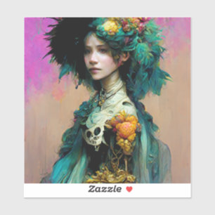 Sticker Rainbow Urchin 2 Imaginaire Sci-Fi