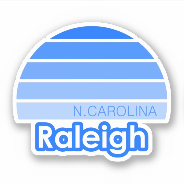 Sticker Raleigh Caroline du Nord (Devant)