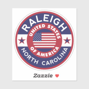 Sticker RALEIGH, Caroline du Nord
