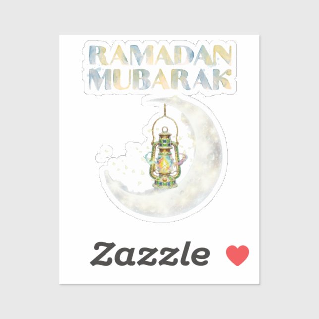 Sticker Ramadan Mubarak (Feuille)
