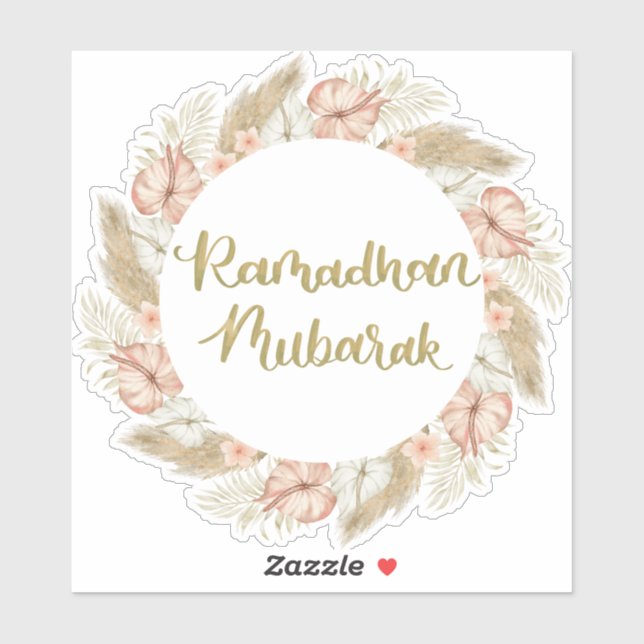 Sticker Ramadan Mubarak 3 (Feuille)