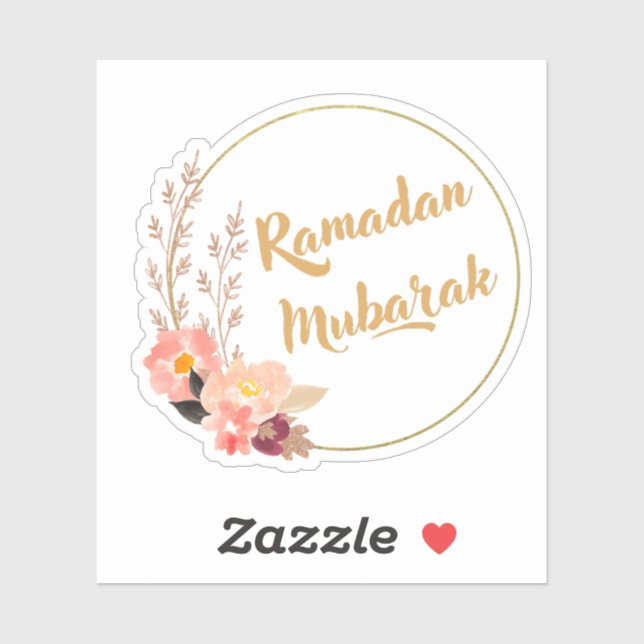 Sticker Ramadan Mubarak 5 (Feuille)