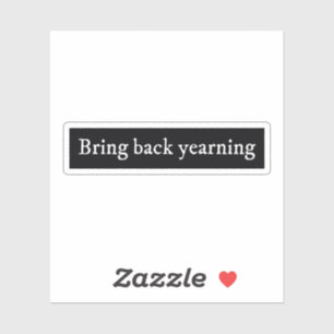 Sticker Ramener les livres de romance sombre nostalgiques 