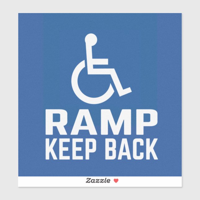 Sticker Rampe Handicap Garder (Feuille)