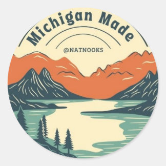 Sticker Randonnée de la nature de Michigan