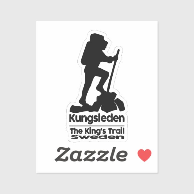 Sticker Randonnée - Kungsleden - Le sentier des rois - Suè (Feuille)