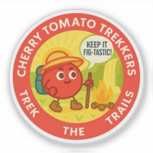 Sticker Randonneurs Tomate Cerise Parcourez Les Sentiers