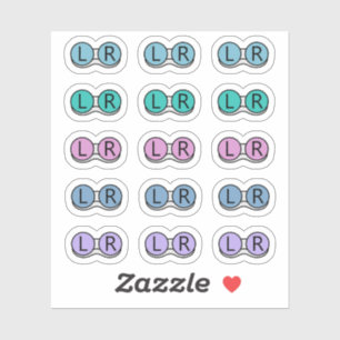 Sticker Rappel de changement de lentilles de contact Plani