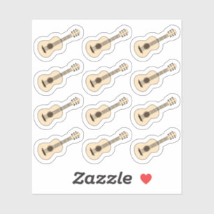 Sticker Rappel de leçon de musique de guitare classique Bu