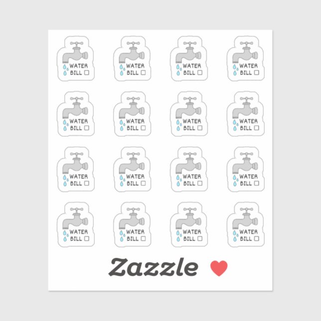 Sticker Rappel de planificateur de budget pour facture de  (Feuille)