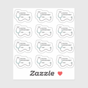 Sticker Rappel de rendez-vous chez le médecin Planificateu