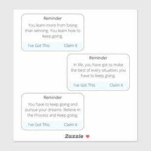 Sticker Rappel de texte Santé mentale Continuer à soutenir