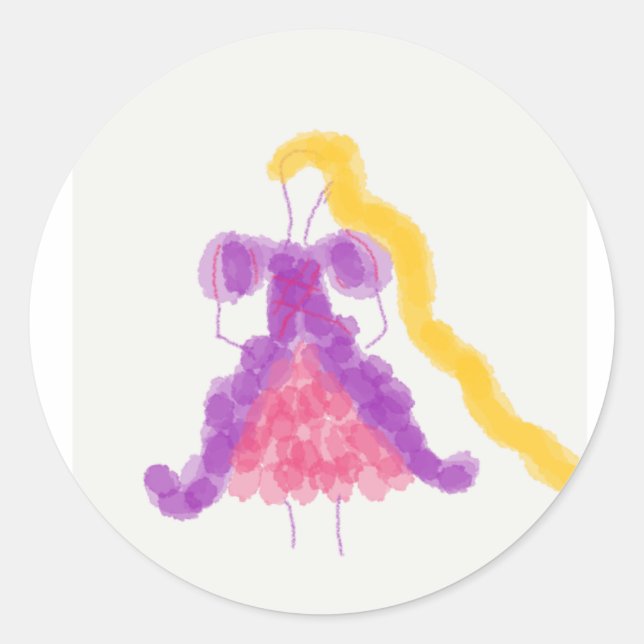 Sticker Rapunzel Collection Princess Girls (Devant)