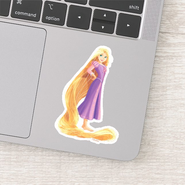 Sticker Rapunzel intrépide (Détail)