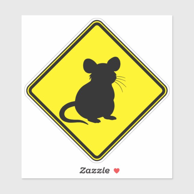 Sticker Rat Art Rat Clip Art Silhouette Animal Art Avertis (Feuille)