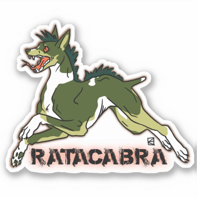 Sticker Ratacabra - rat terrier chupacabra (Devant)