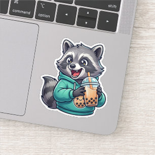 Sticker Raton laveur Boba