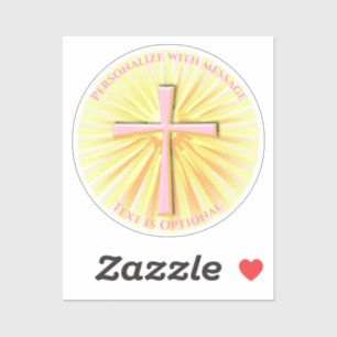 Sticker Rayons de lumière de la Croix Religieuse