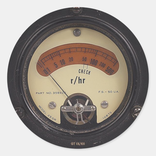 Sticker Raytheomètre du professeur Temple (Devant)