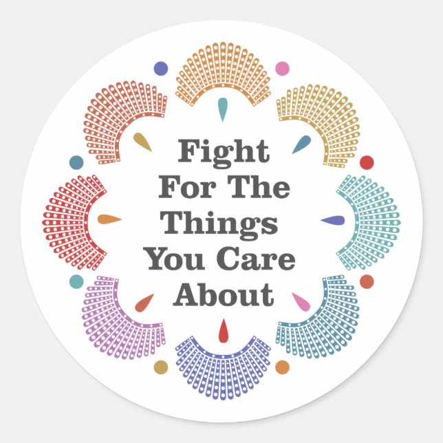 Sticker RBG Collar Mandala (Devant)