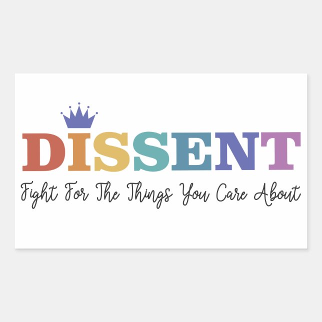 Sticker RBG de dissidence (Devant)