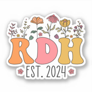 Sticker RDH Hygiène Dentaire Étudiant Dentaire RDH Diplôme