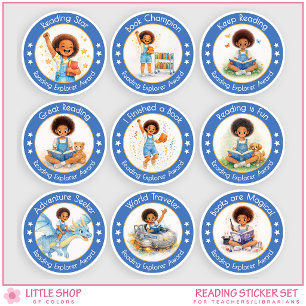Sticker Récompense de lecture pour les enfants Prix de la 