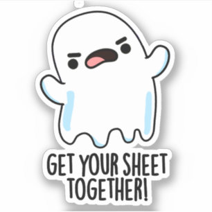 Sticker Réconcilie-toi avec ta feuille drôle de jeu de mot