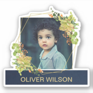 STICKER RECOUVREMENT SUCCULENT DE PHOTO DE GUIRLANDE DE