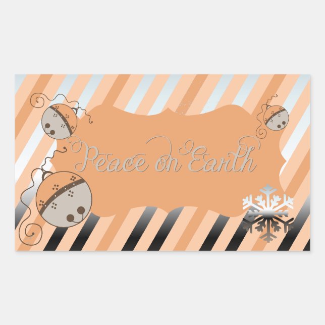 Sticker Rectangle de bande de cloches de broche (Devant)