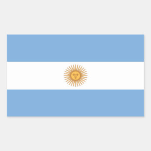 Sticker Rectangle du drapeau de l'Argentine