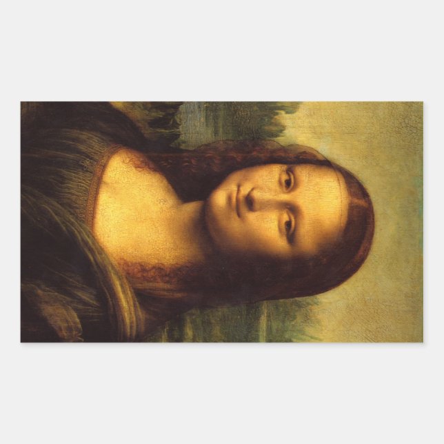 Sticker Rectangle Mona Lisa (Devant)