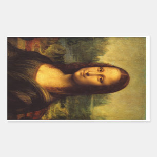 Sticker Rectangle Mona Lisa