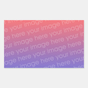 Sticker Rectangle photo 4 par 3