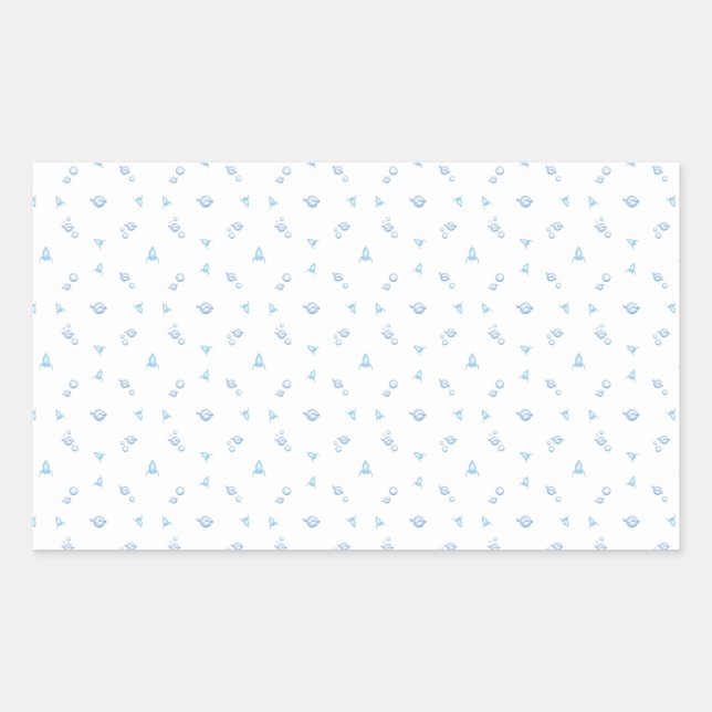 Sticker Rectangulaire 006 espace (Devant)