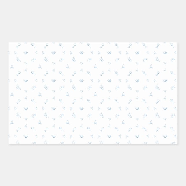 Sticker Rectangulaire 006 espace (Devant)